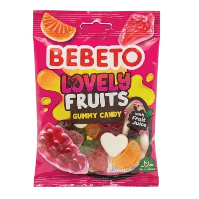 Bebeto Lovely Fruits Gummy Candy 80G